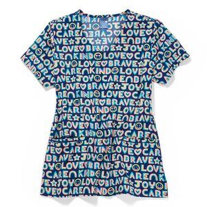 (S) Zoe and Chloe Scrub Top z18213 lcjy